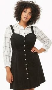 Faux suede mini dress